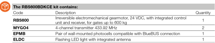 Nice Robus 600 – 600 KG Sliding Gate Motor