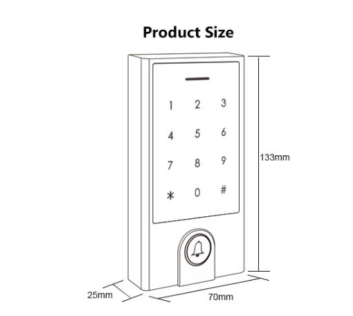Access control reader outdoor