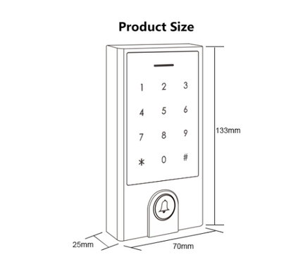 Access control reader outdoor